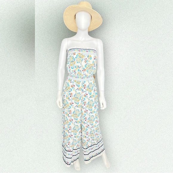 Ces Femme Pants - Cutest smocked floral jumper S M L